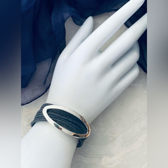 Kenneth Cole Navy Blue and Silver Bracelet - Picture 2 of 5